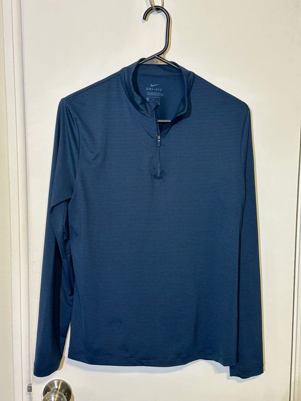 Nike Dri-Fit Navy Blue Quarter-Zip Performance Pullover